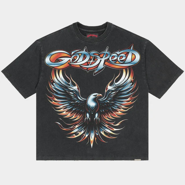 God Speed Tee Eagle Eye Black
