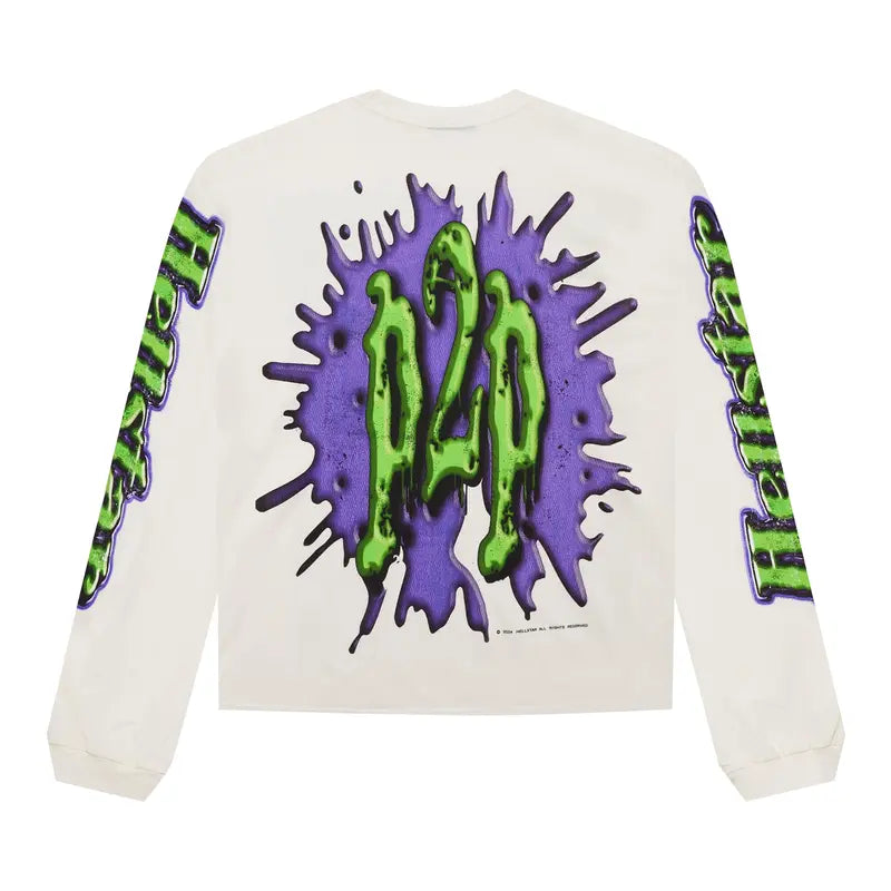 HellStar Goose Bumps Long Sleeve White