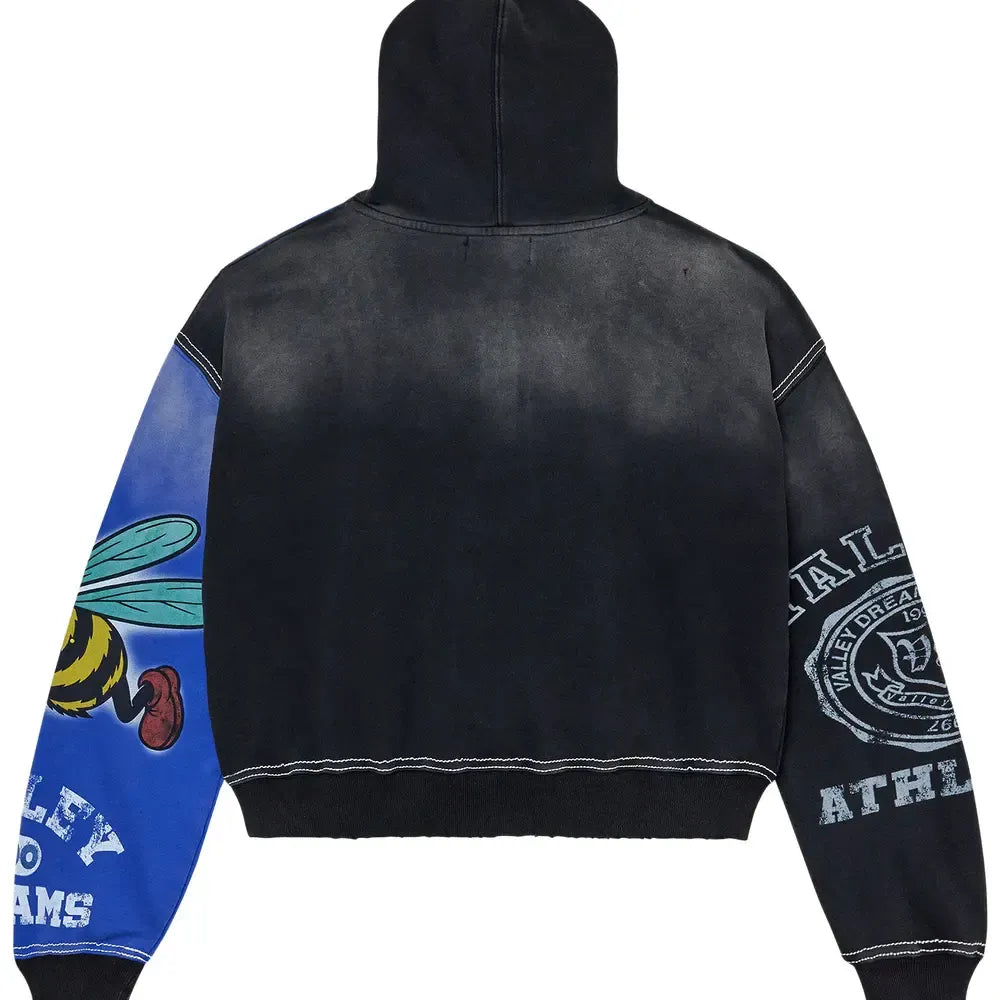 Vale Zip Up Bipolar Black/Blue