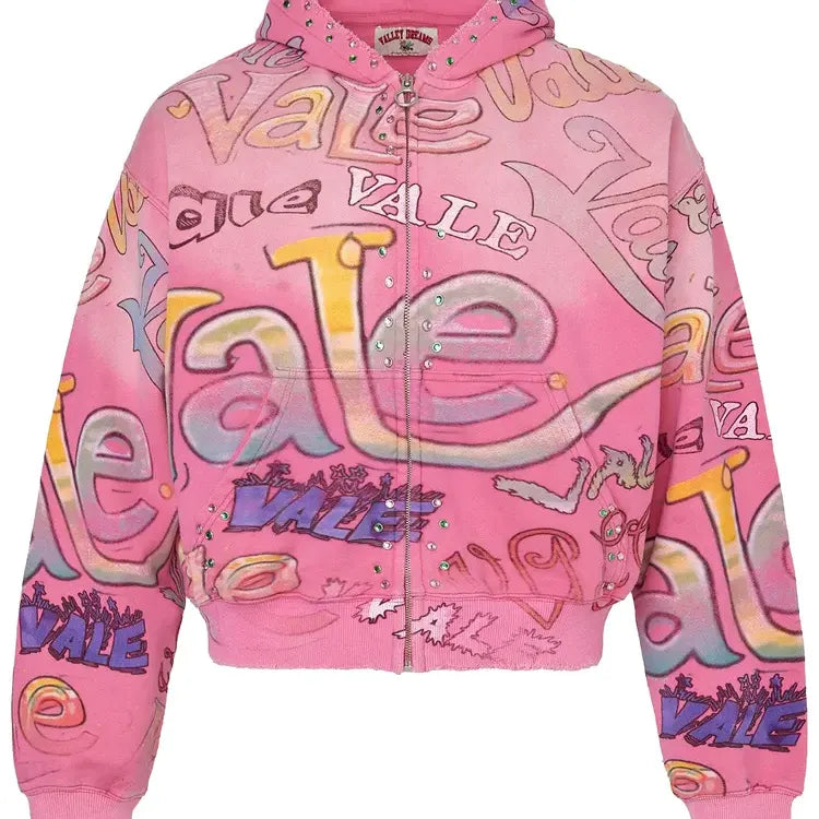 Vale Zip Up Bubblegum Pink