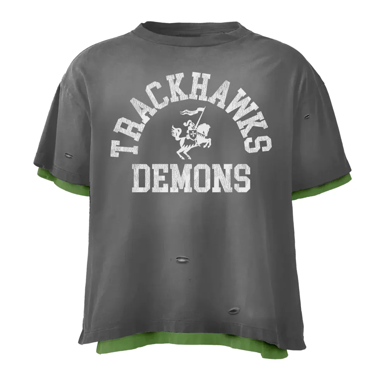 Bravest Studios Double Layer Tee Grey Trackhawk