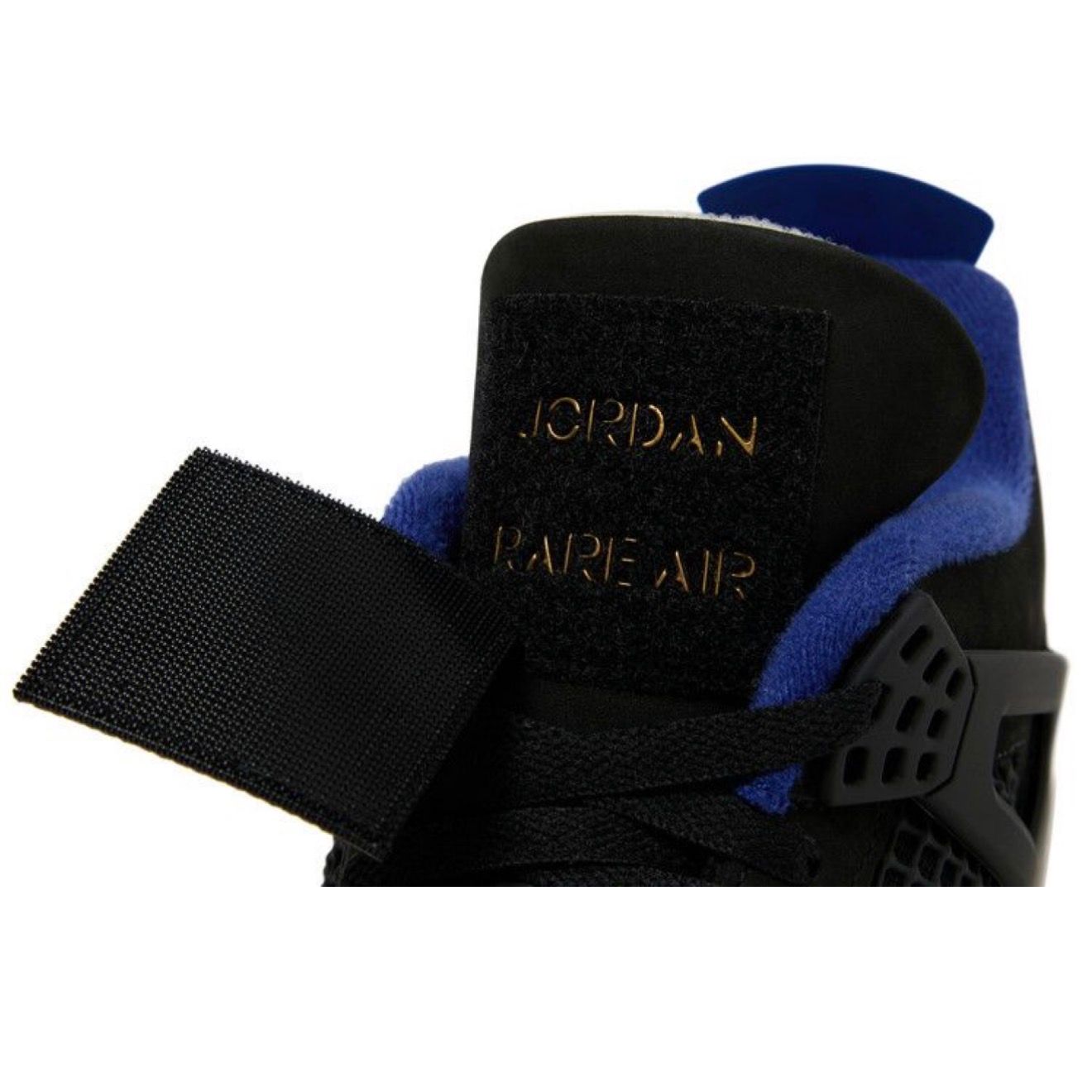 Jordan 4 Rare Air Gold Lettering