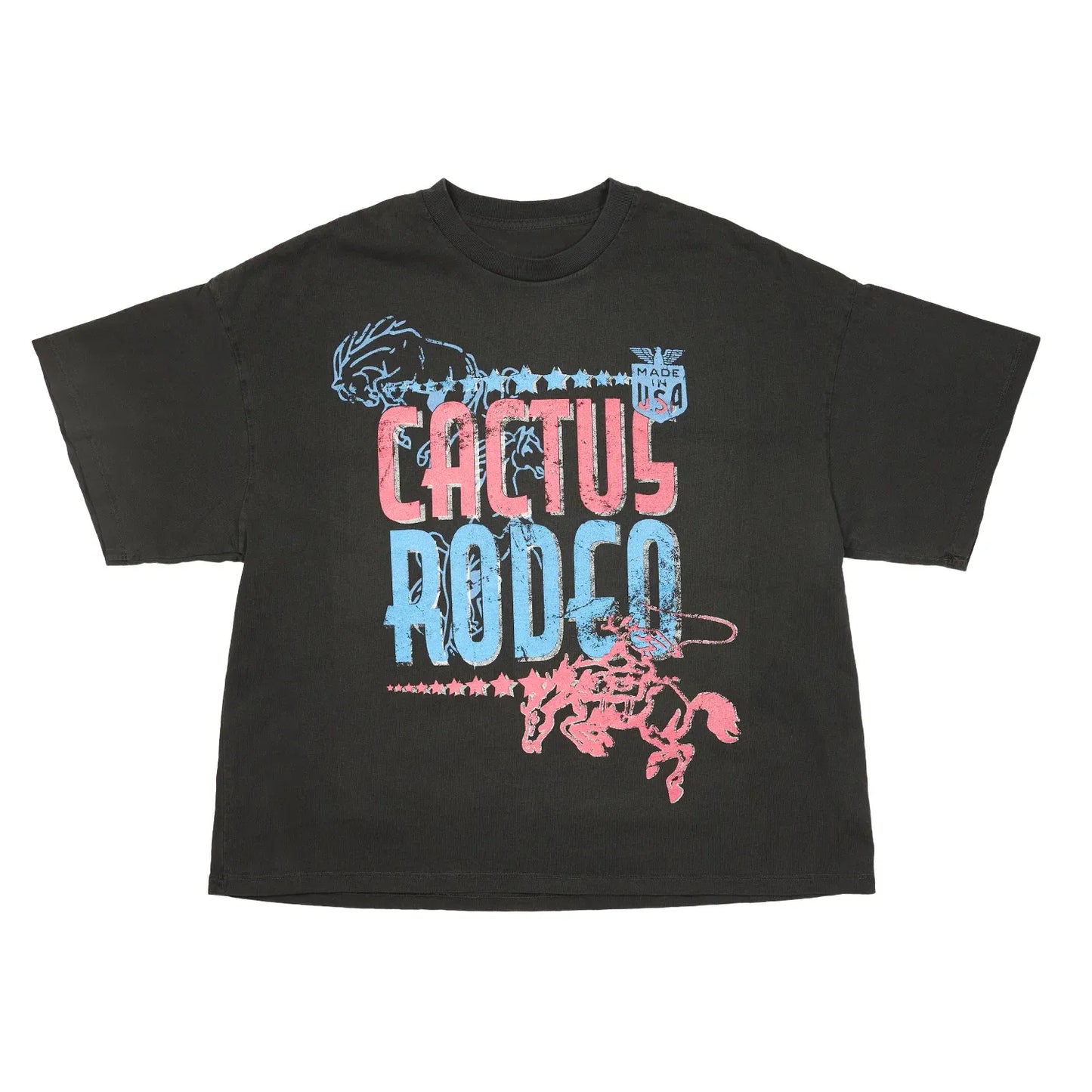 Azva Studios Tee Cactus Rodeo Black