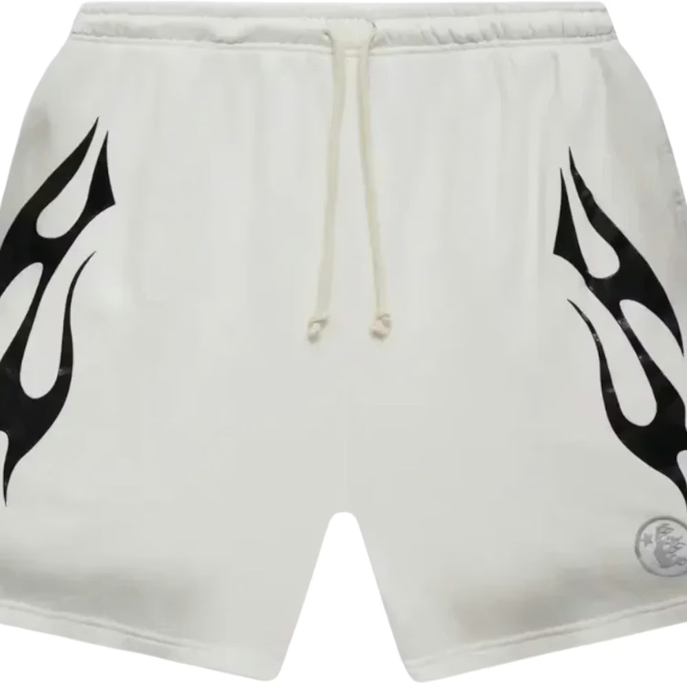 Hellstar Flame Shorts White/Black