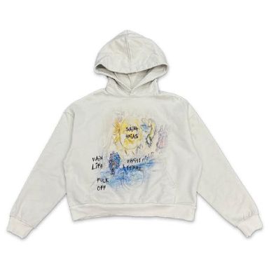 Saint Vanity F*** Off Hoodie Cream SALE
