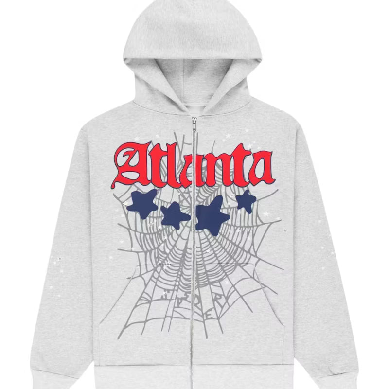 Sp5der Zip Up Atlanta Grey