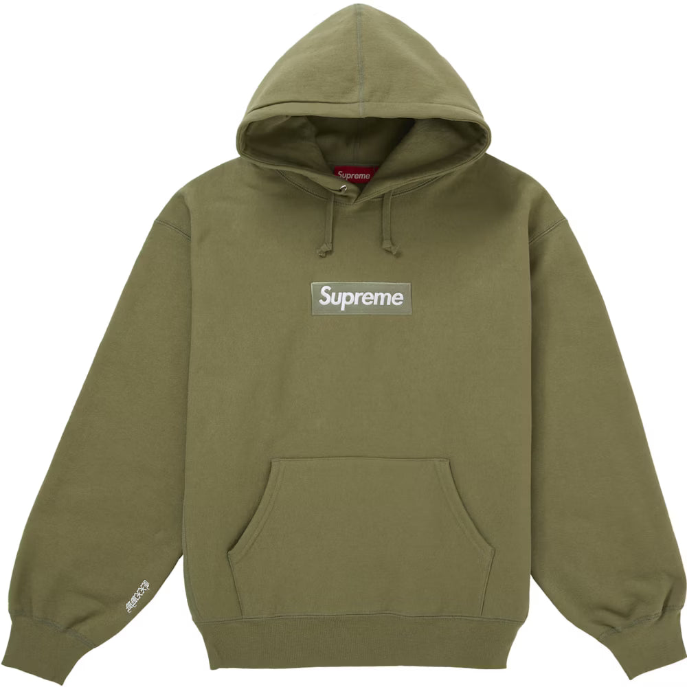 Supreme Box Logo Hoodie Olive