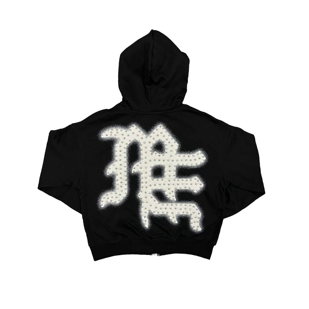Mixed Emotions Never Die Zip Up Hoodie Black