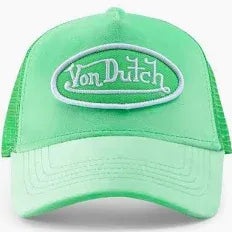 Von Dutch Lime Velvet Trucker Hat