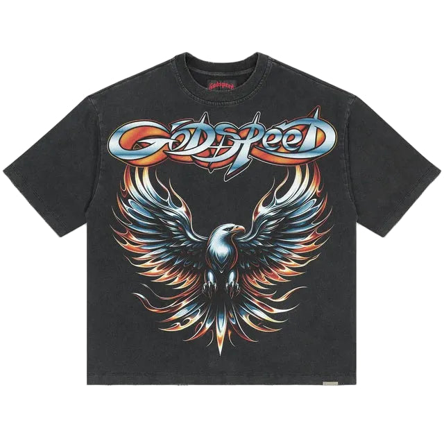 God Speed Tee Eagle Eye Black