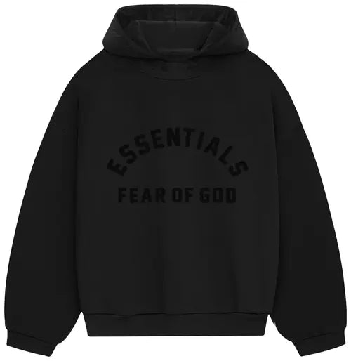 Essentials Hoodie Jet Black