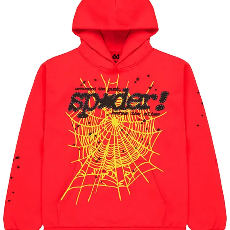 Sp5der Hoodie Red Punk V2