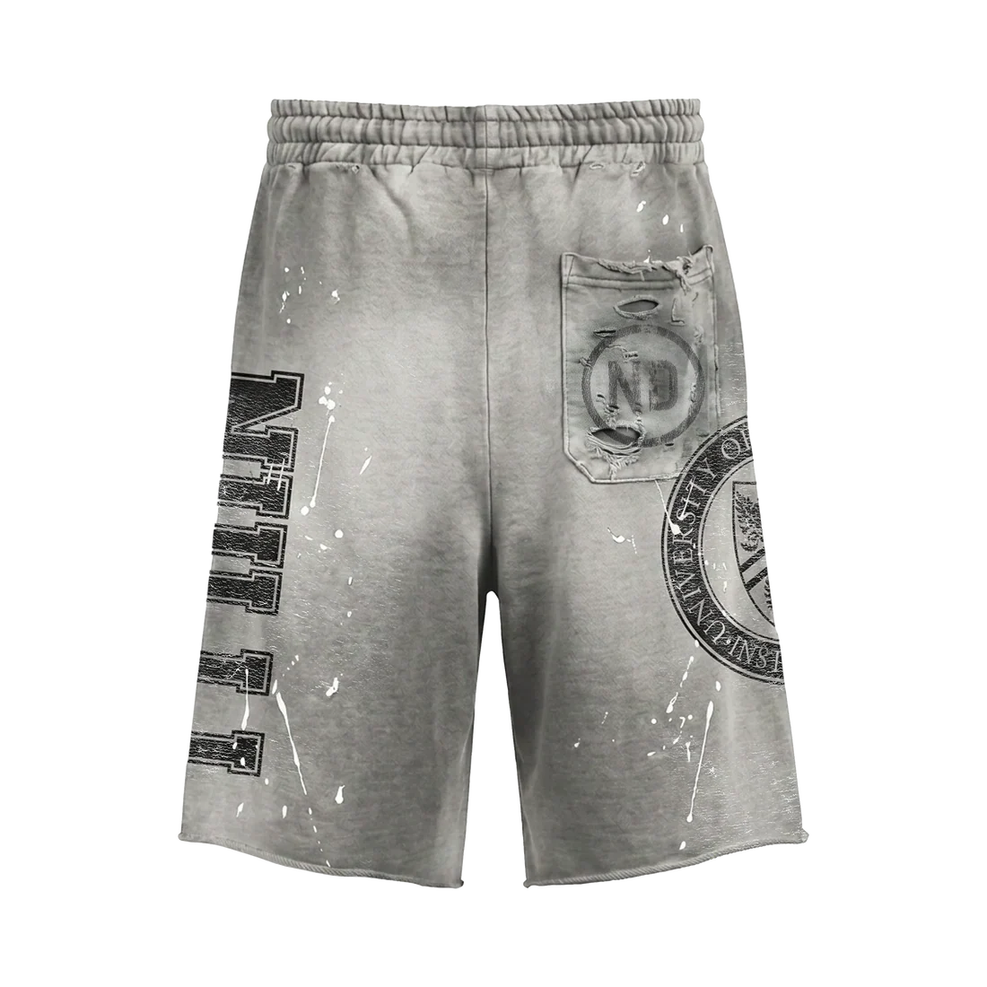 Nulli University Sweat Shorts Grey/Black