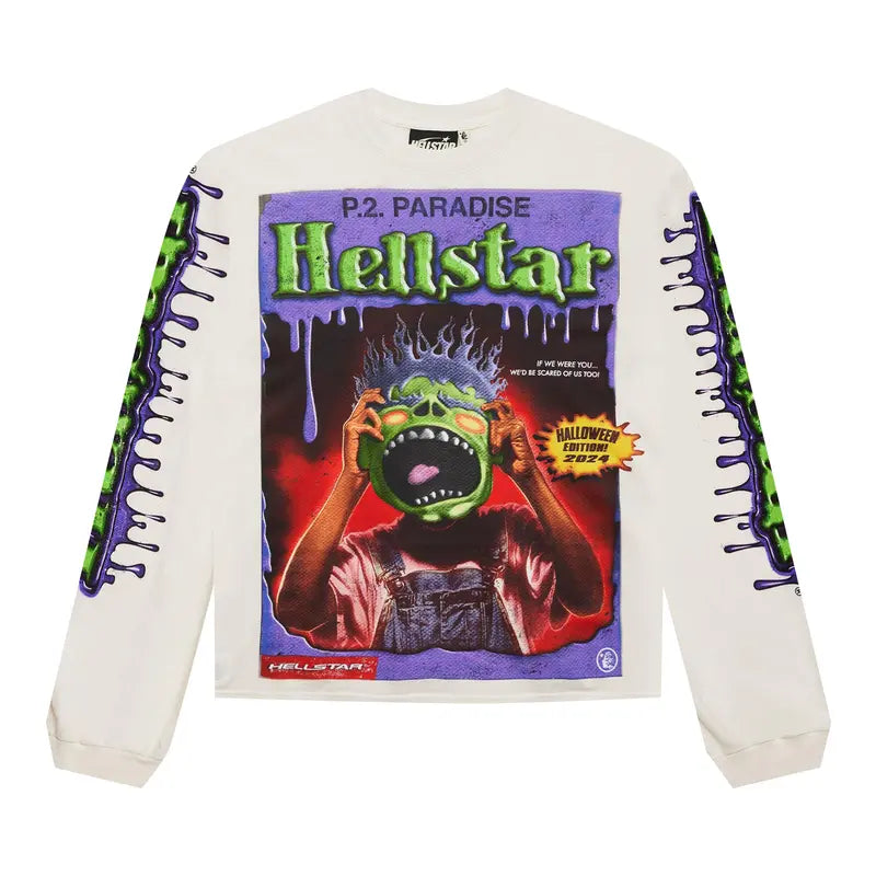 HellStar Goose Bumps Long Sleeve White