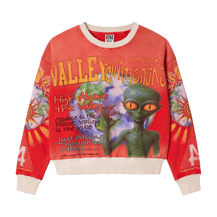 Vale Crewneck High Above The Valley Red