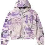 Vale Zip Up Hoodie Purple Wayne