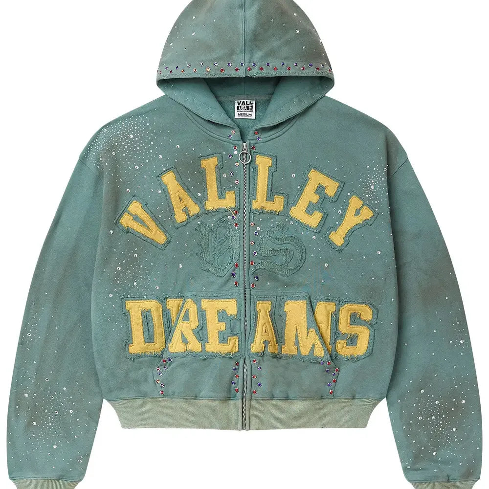 Vale Zip Up Bank Green