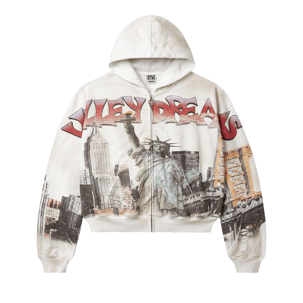 Vale Zip Up NYC White