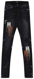 Amiri Jeans MA Drip Aged Black