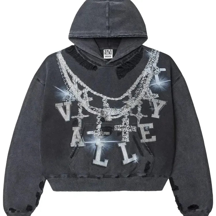 Vale Hoodie Big Chain Black