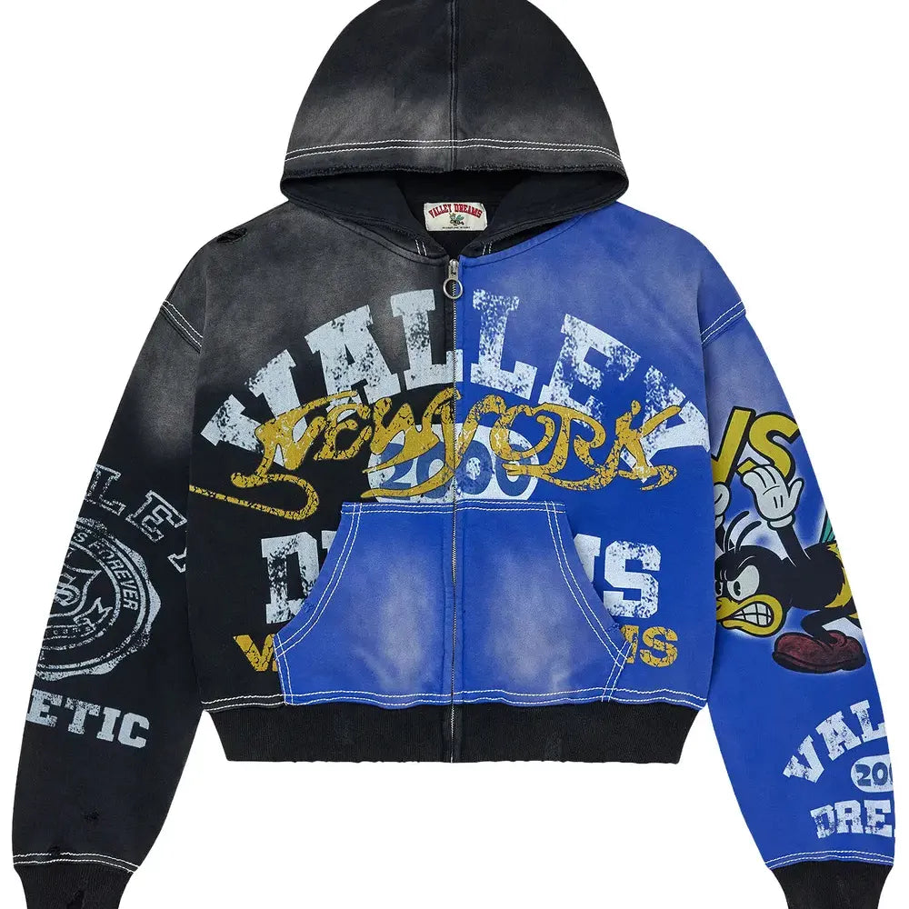 Vale Zip Up Bipolar Black/Blue
