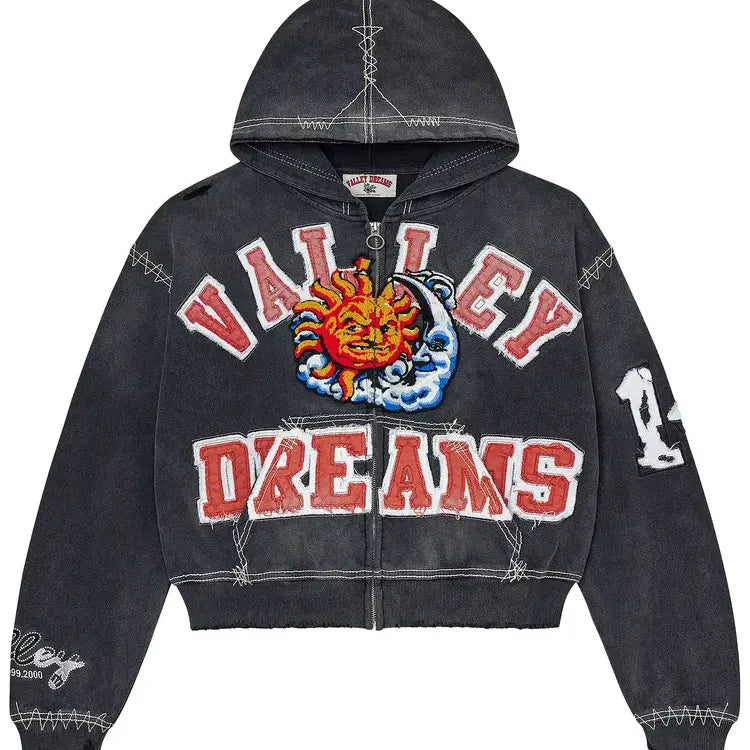 Vale Zip Up Sunny Black