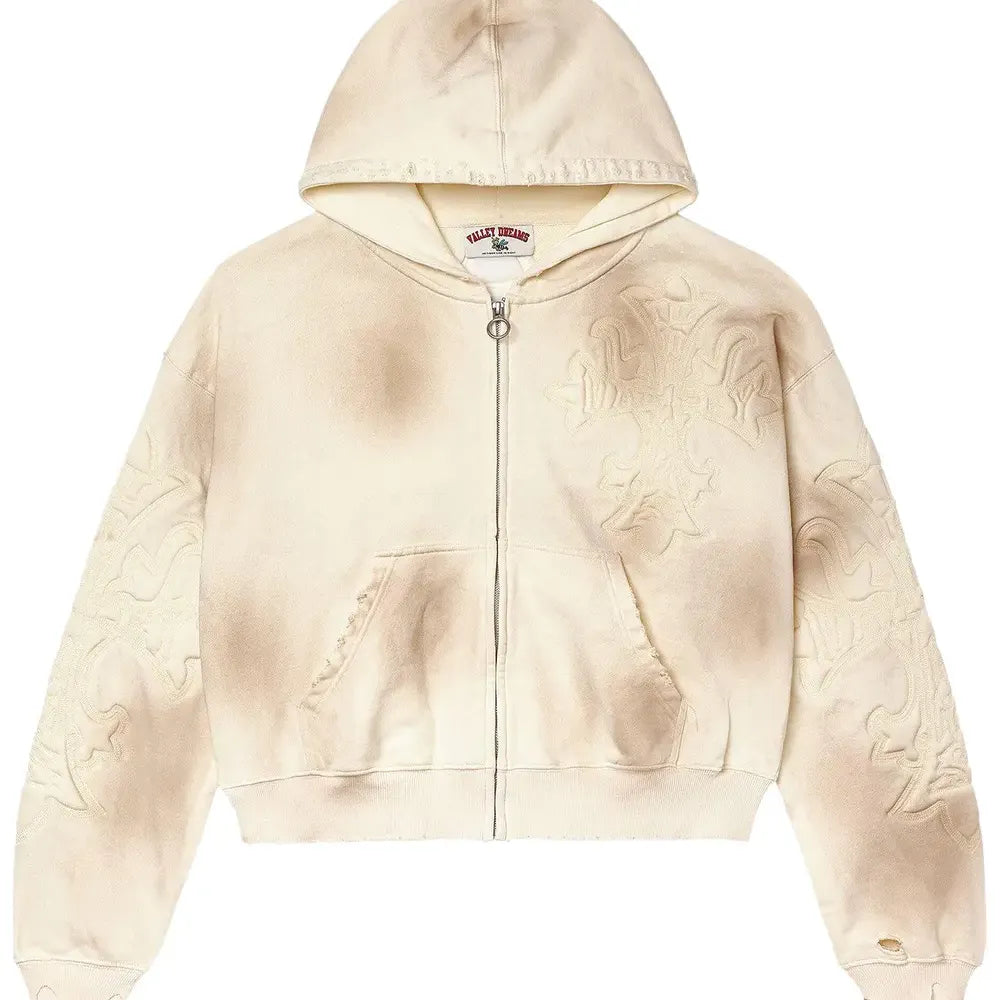 Vale Zip Up Carver Cream