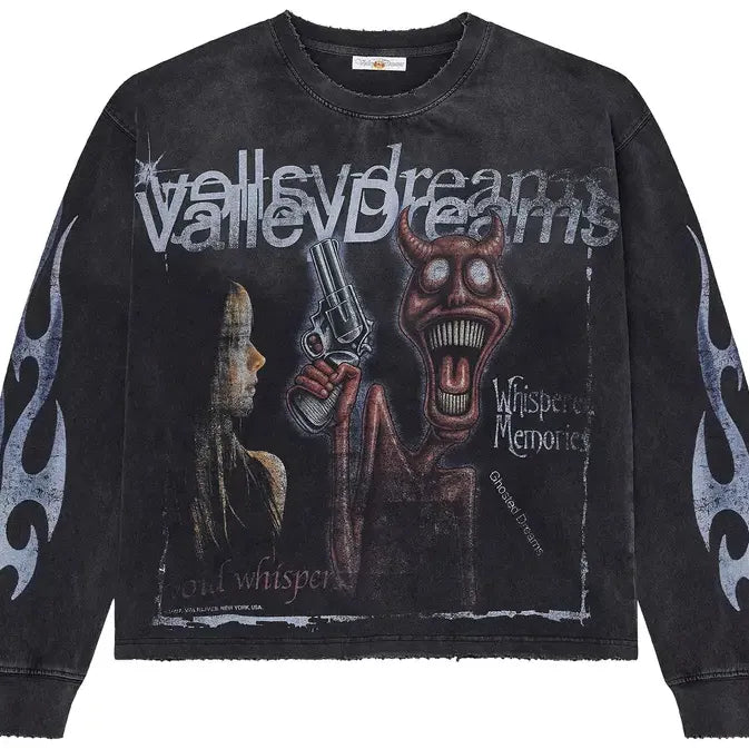 Vale Long Sleeve Psychopath Black