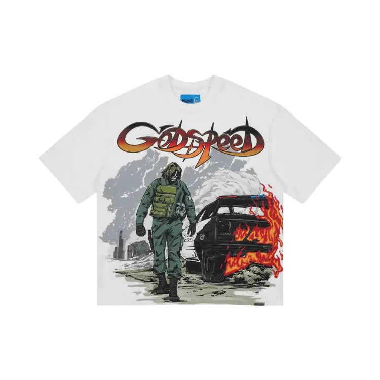 God Speed Tee Khaos White