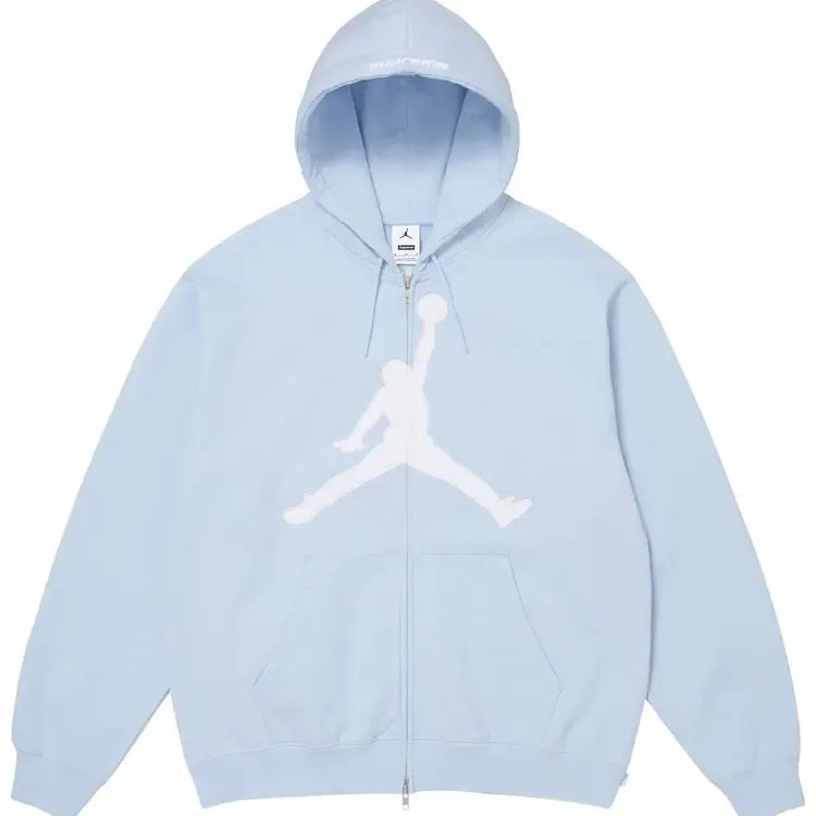 Supreme x Jordan Zip Up Lt. Blue