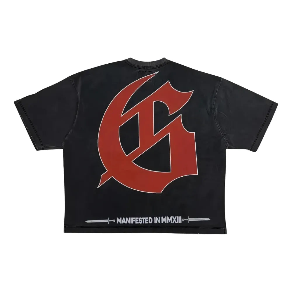 God Speed Tee Sea Sick Washed Black