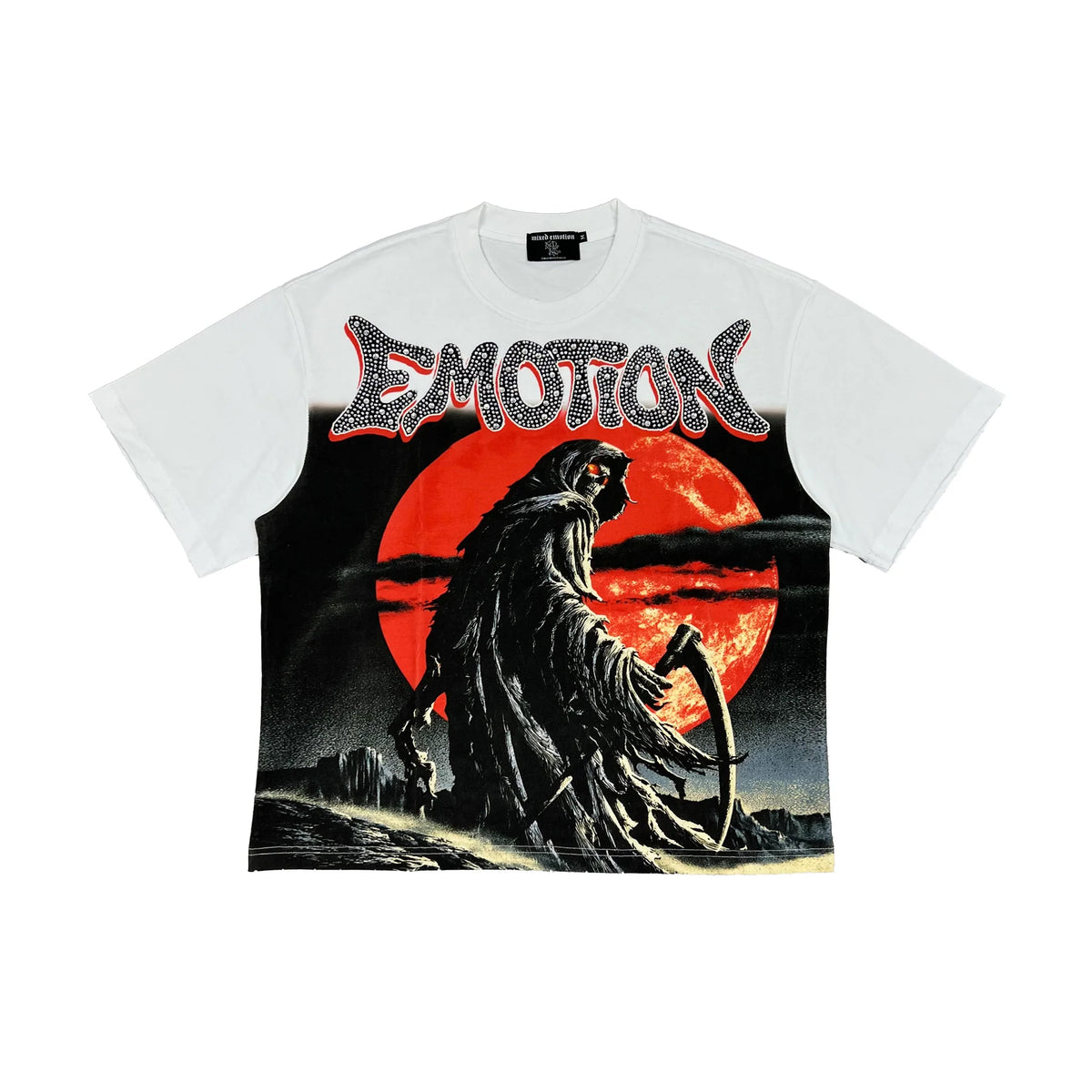Mixed Emotions Tee Reaper White
