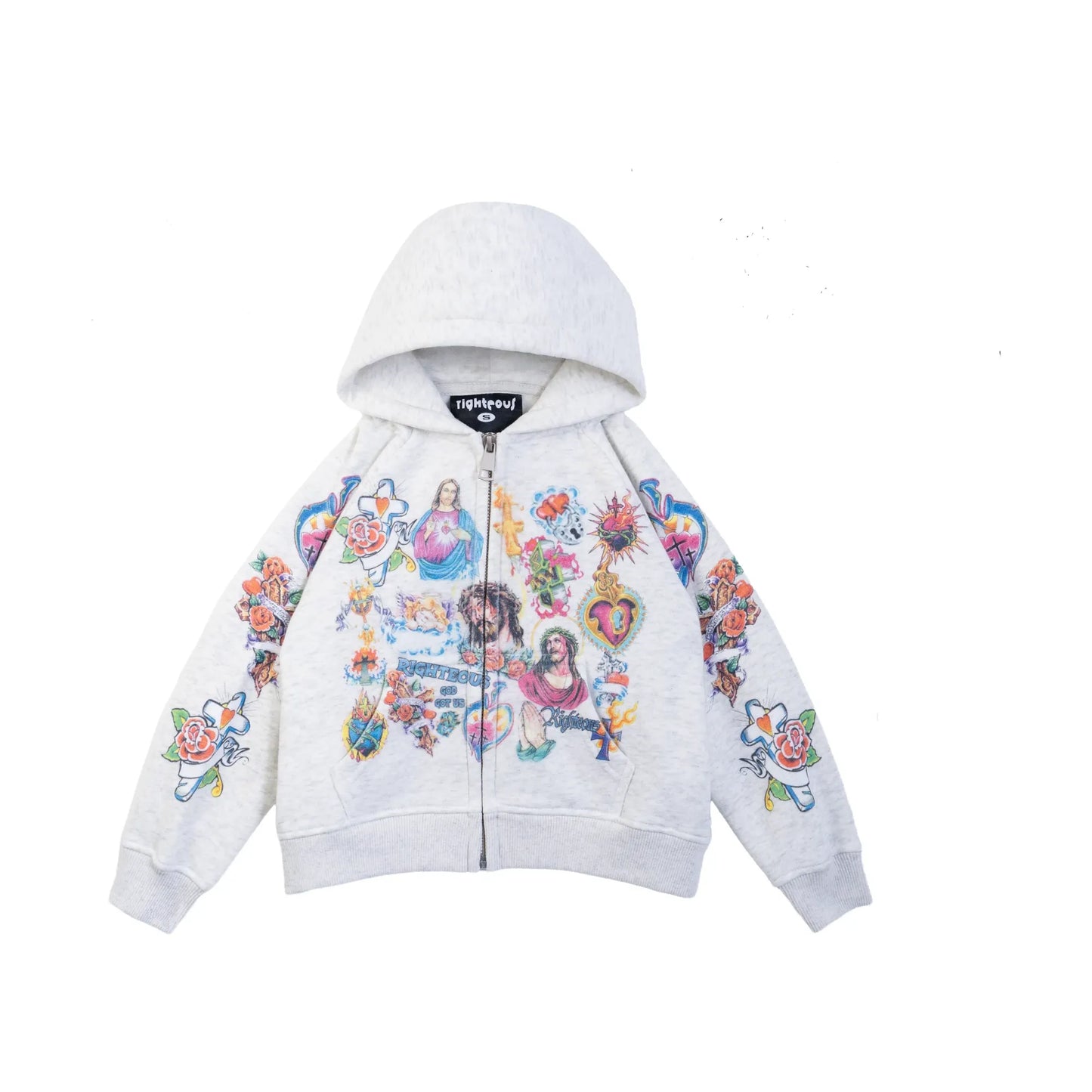 Righteous Kids Zip Up Grey