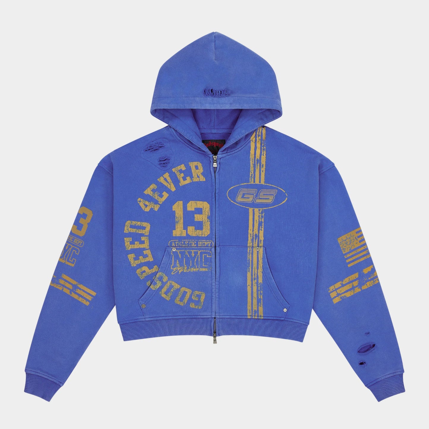 God Speed Roadster Zip Up Blue/Yellow