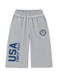 Forest Hills 3/4 Sweat Shorts USA Grey