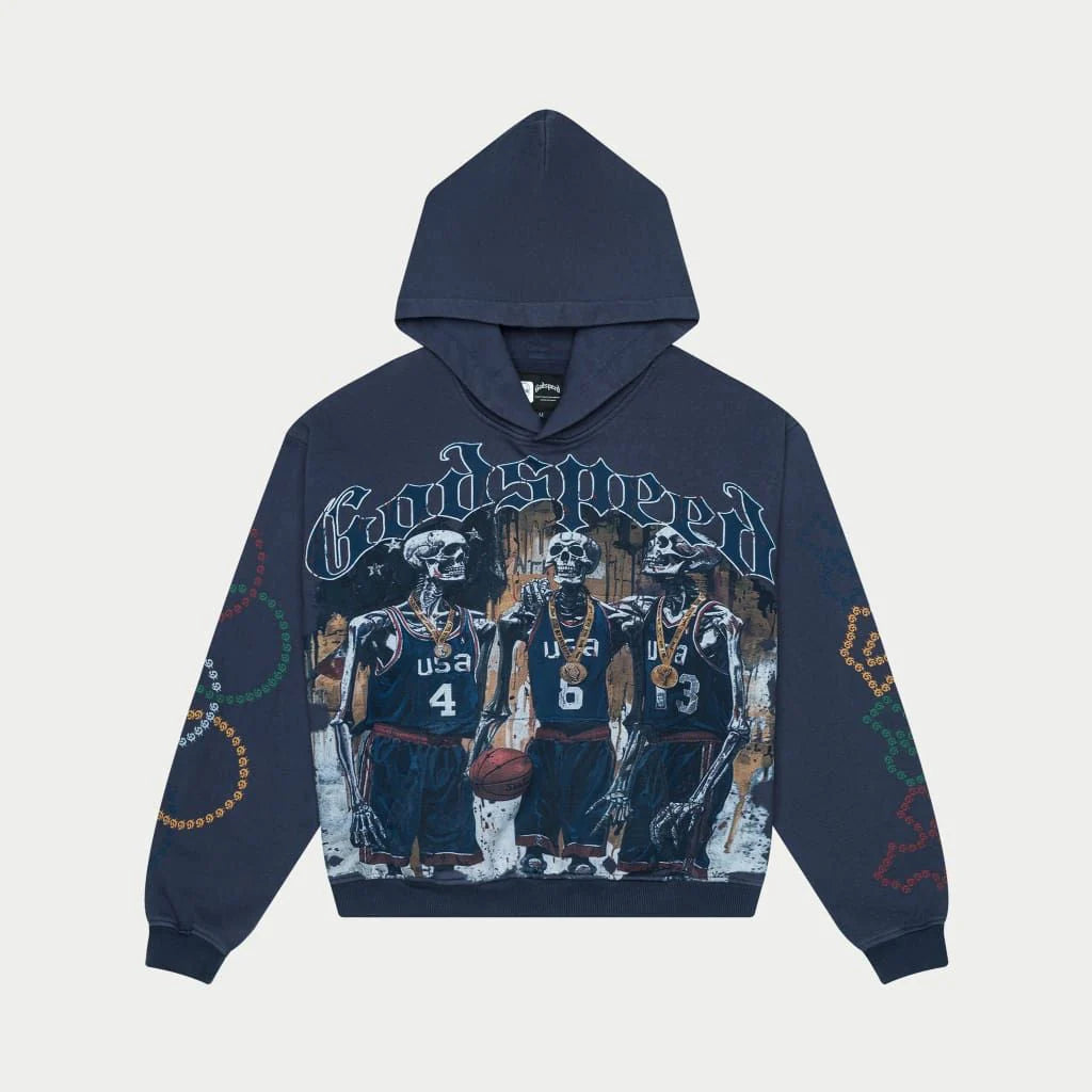 God Speed Team USA Hoodie Navy