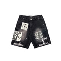 Mixed Emotions Black AI Jorts