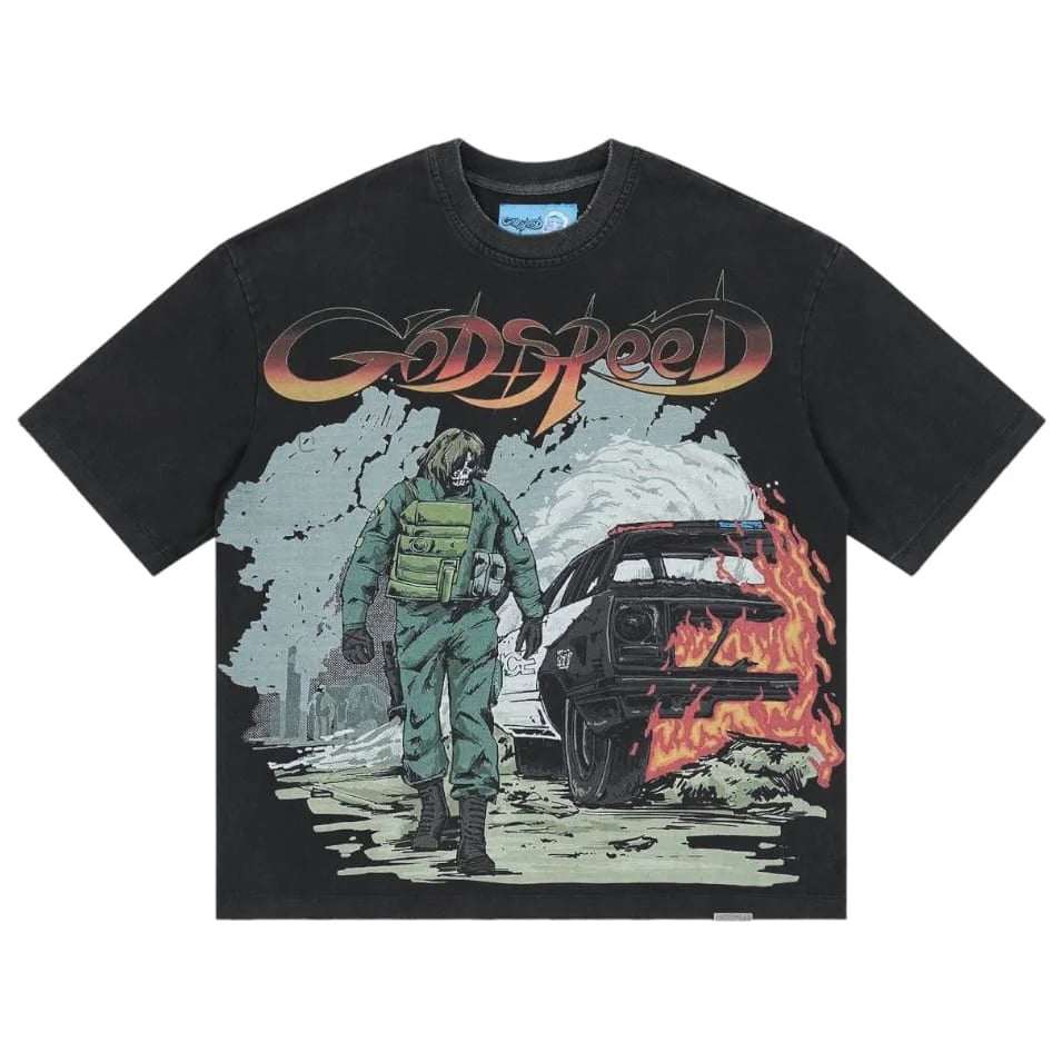 God Speed Tee Khaos Black