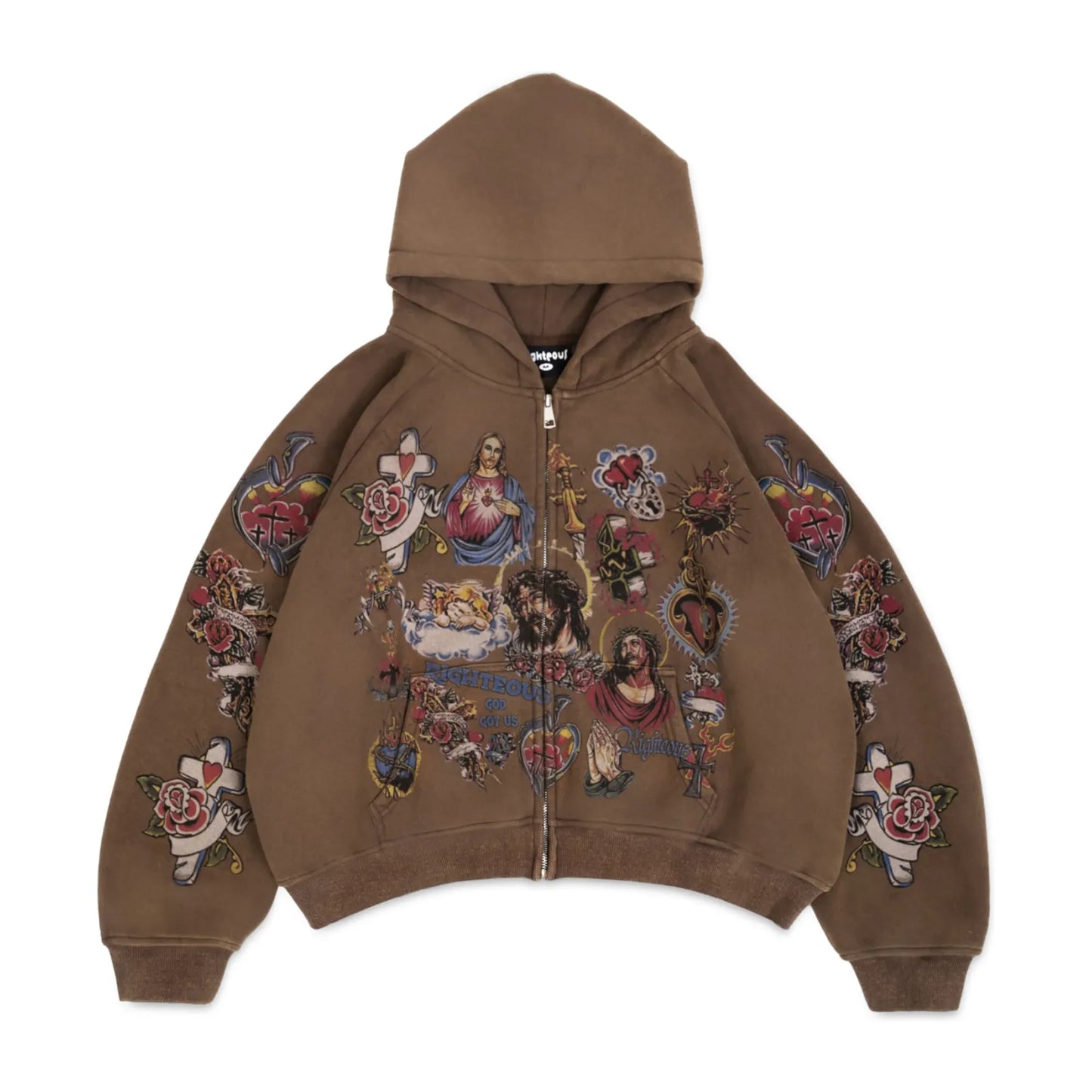 Righteous Zip Up Brown