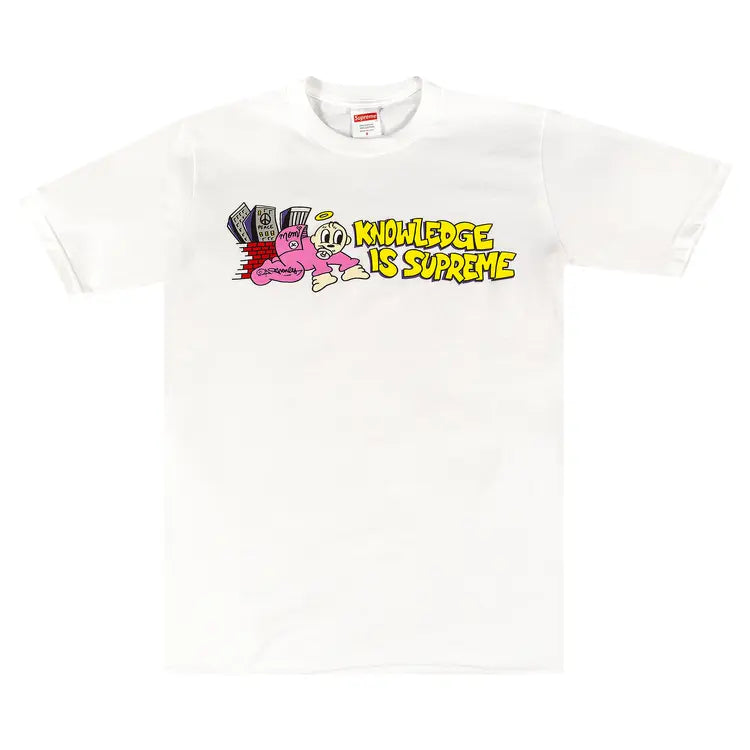 Supreme Tee Knowledge White