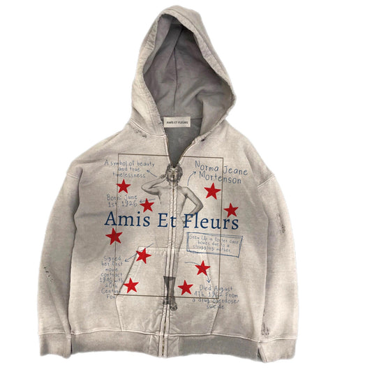 Amis Et Fleurs Dream Girl Zip Up