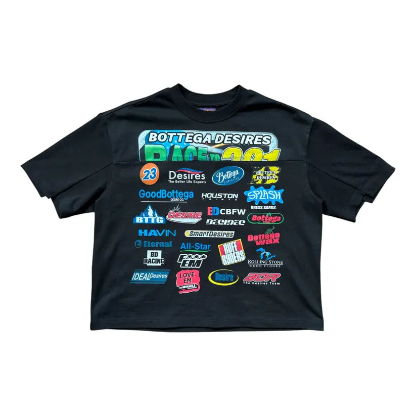 Bottega Desires Race Tee Black