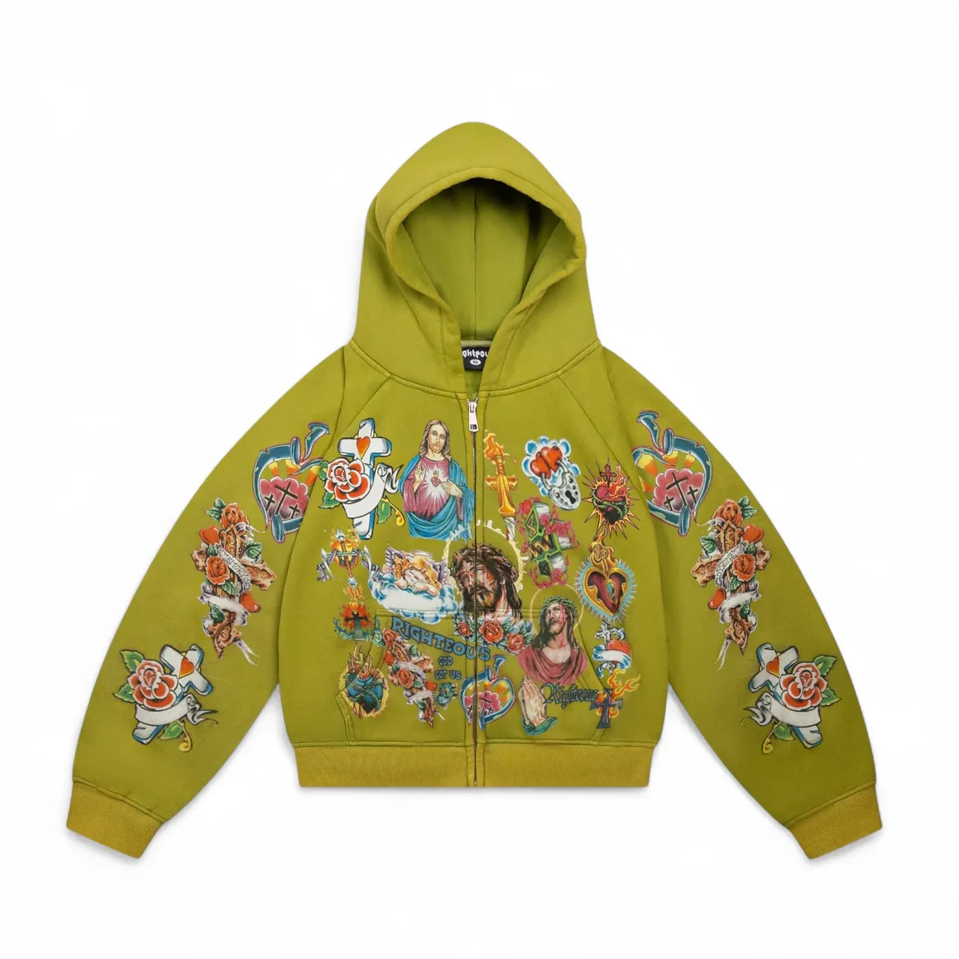 Righteous Zip Up Green