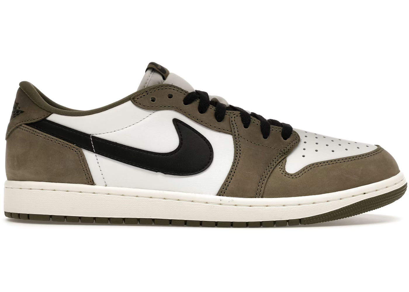 Jordan 1 Medium Olive Summit White Sail Black