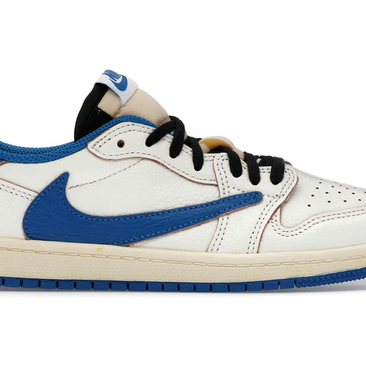 Jordan 1 Low Fragment x Travis Scott Sail Military Blue (PS)