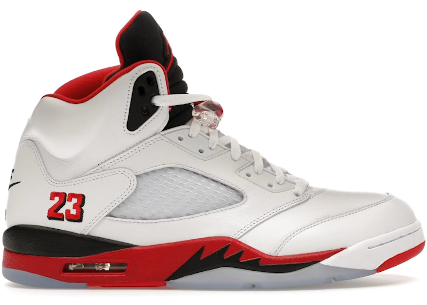 Jordan 5 Fire Red Black Tongue