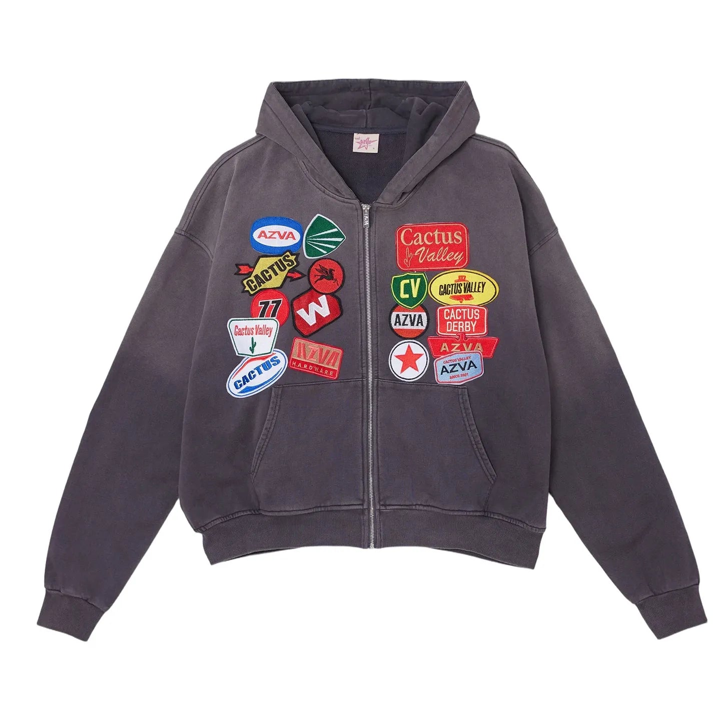 AZVA Rest Stop Hoodie Vintage Black