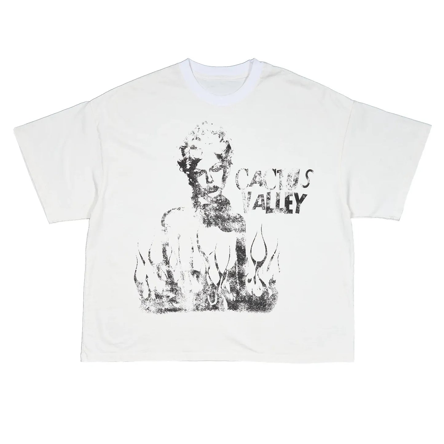Azva Studios Tee Fire Girl White