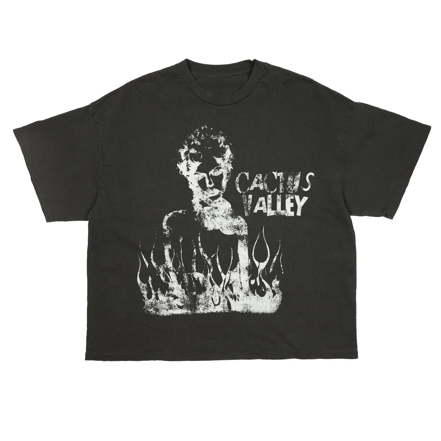 Azva Studios Tee Fire Girl Black