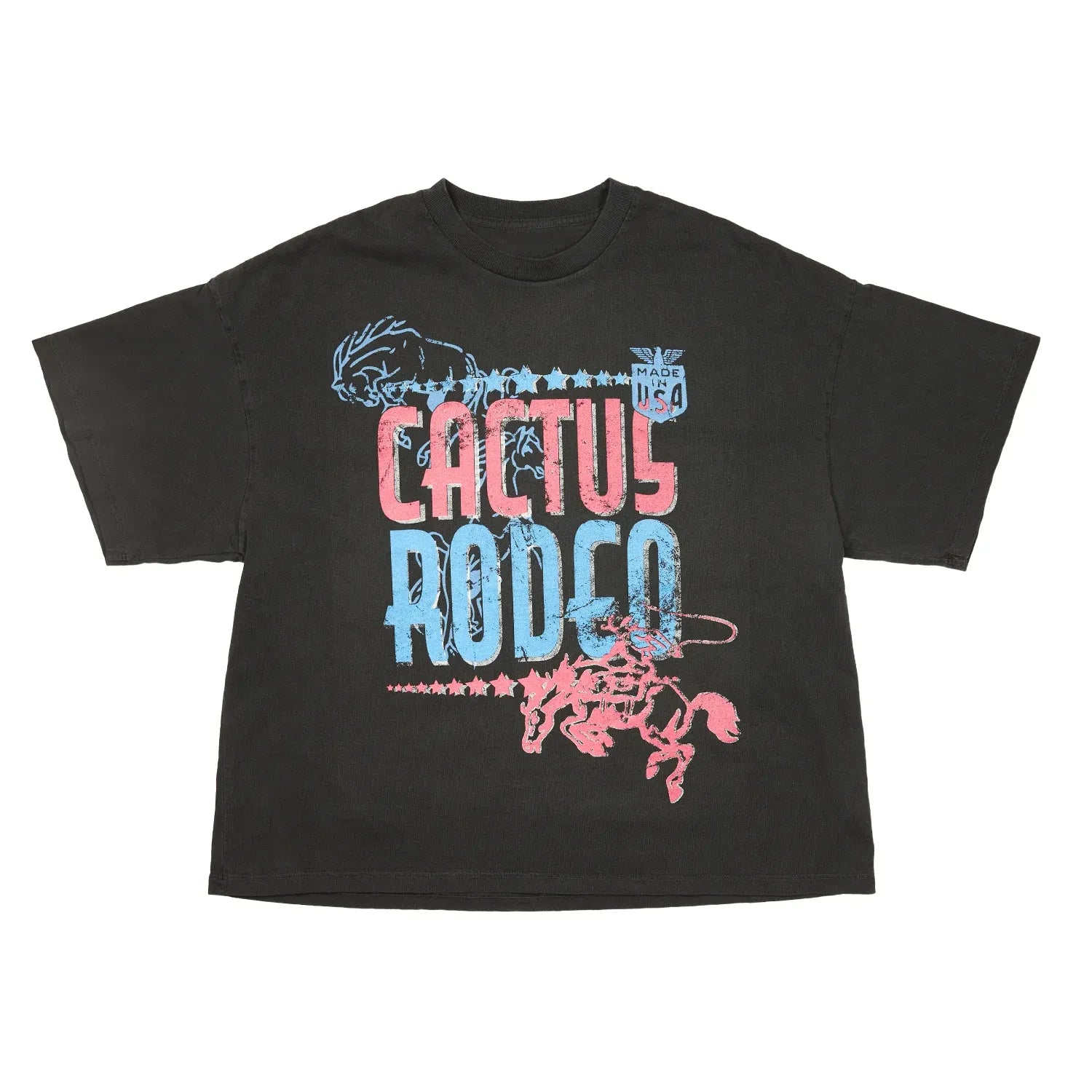 Azva Studios Tee Cactus Rodeo Black